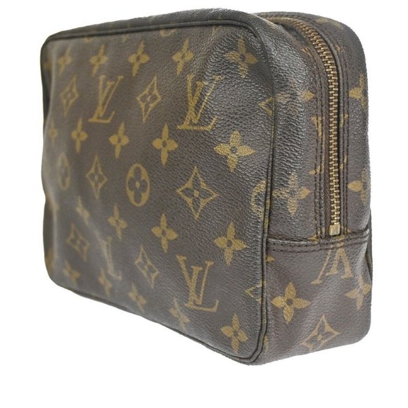 Auth LOUIS VUITTON Trousse Toilette 23 Clutch Hand Bag Monogram Brown - Picture 11 of 16